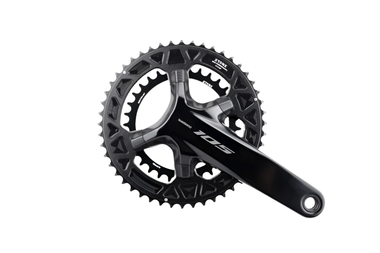 Stone 110BCD Double Chainring – Shimano Road 2X Compatible