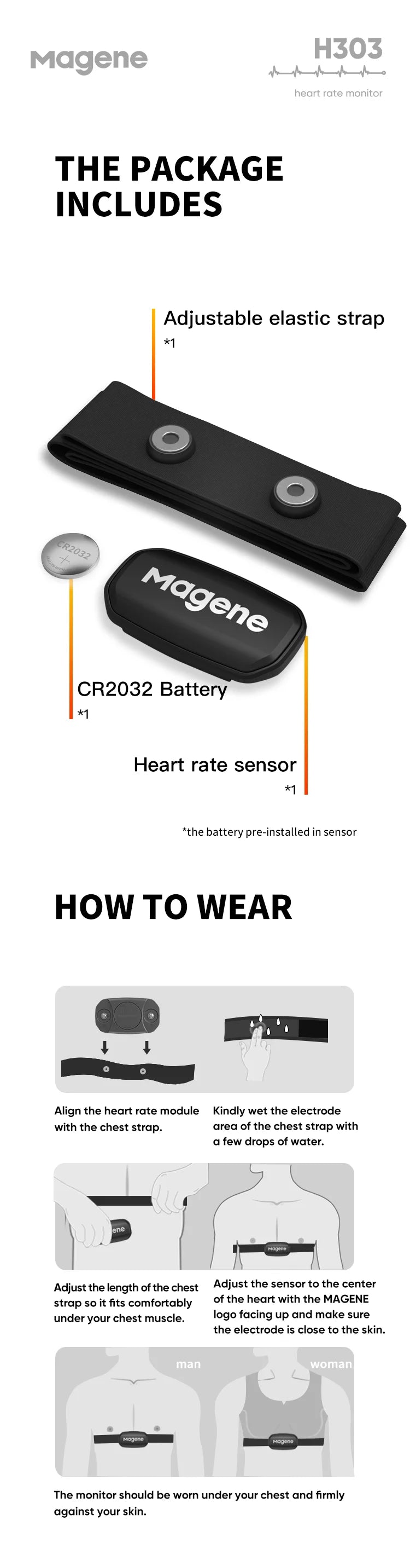 Magene H303 Heart Rate Monitor
